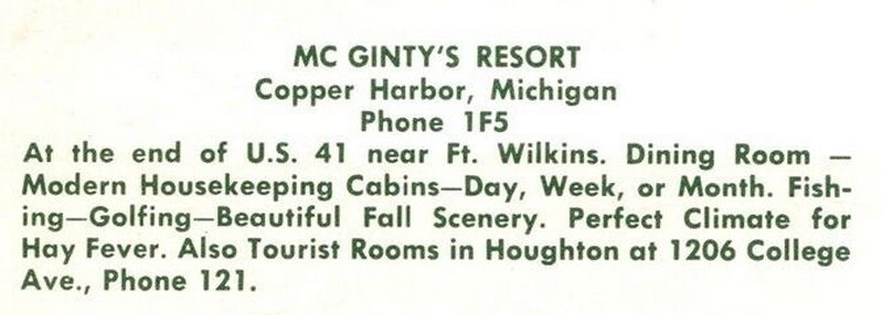 Pines Resort (McGintys Resort) - Vintage Postcard (newer photo)